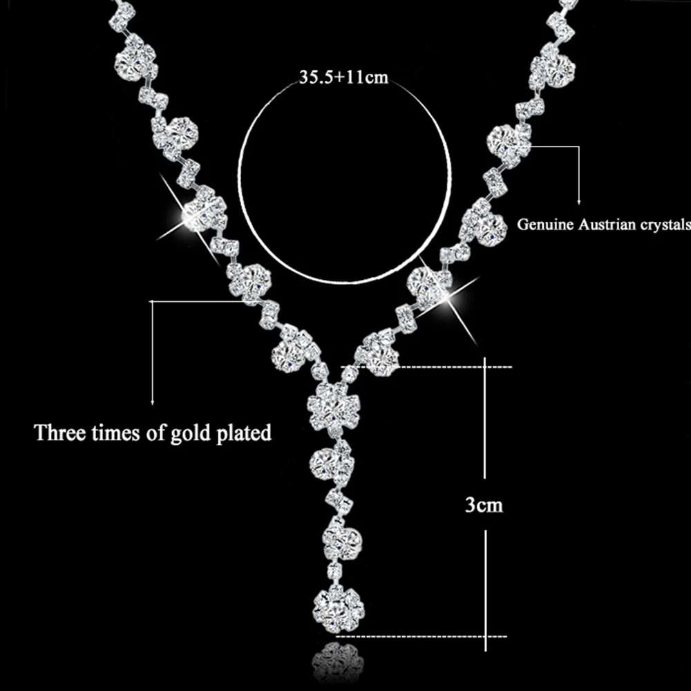 TOUCHEART Elegantné Vyhlásenie Choker Náhrdelníky Crystal Kvet náhrdelníky & prívesky Pre Ženy, Strieborná farba Etnických Šperky Sne150797