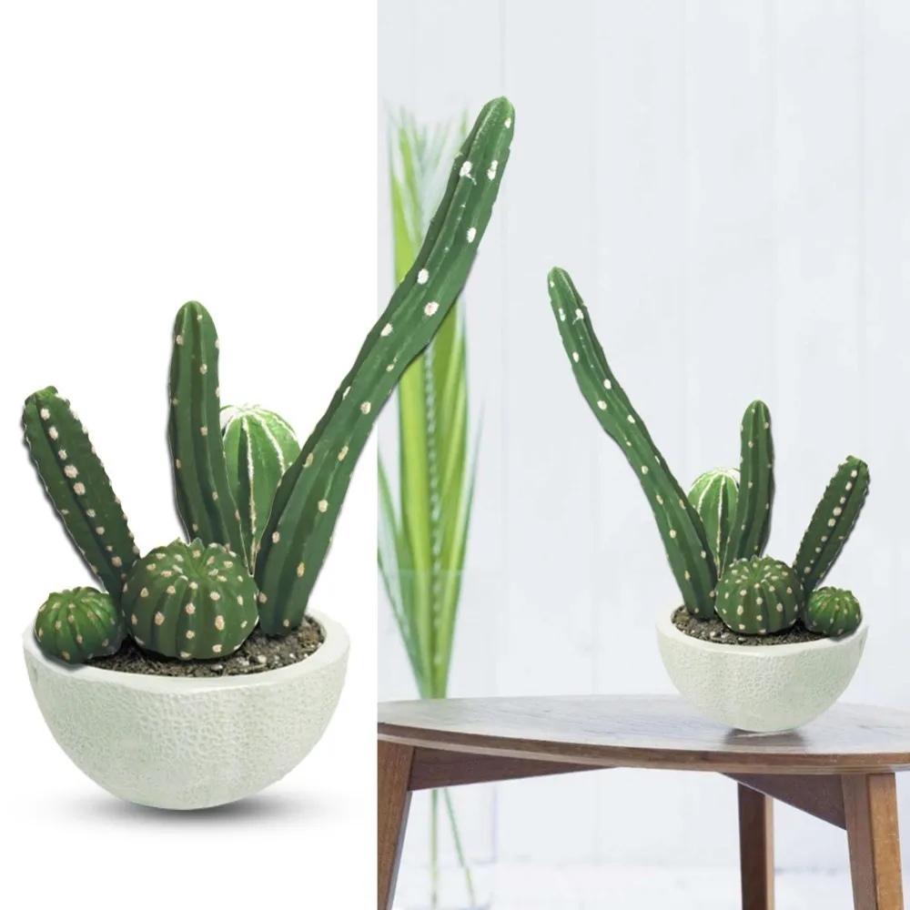 Umelé Succulents Loptu Kaktus Kaktusová Hrušky Umelé Rastliny Plastové Plavidlá Floristry na Ozdobu
