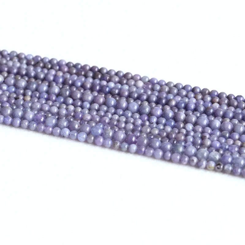 Veľkoobchod Prírodné Originálne Modrá Tanzanite Kolo Voľné Korálky 4-6 mm DIY Šperky, Náhrdelníky alebo Náramky 15