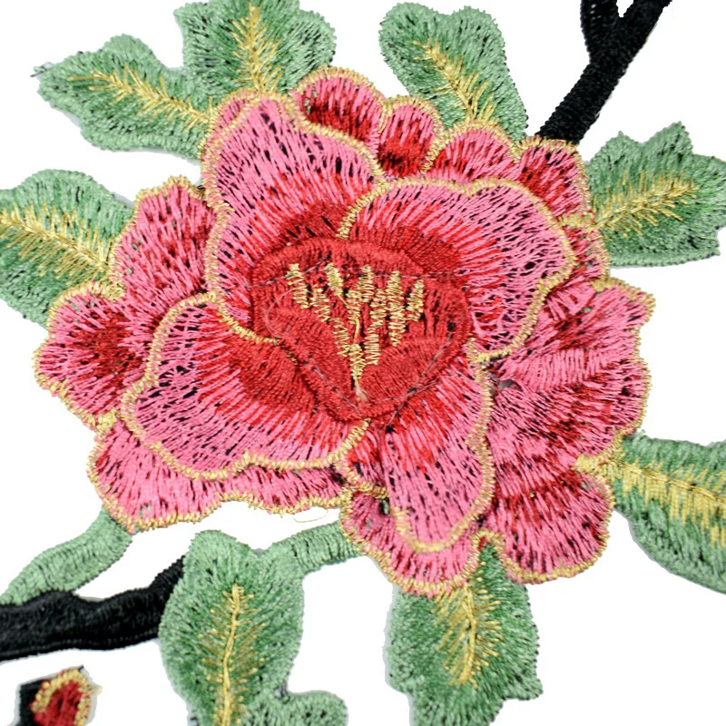 Veľká veľkosť Čipky Patch Čipky Textílie Nášivka harpúny kvet fáze výkonu oblečenie DIY príslušenstvo NL013