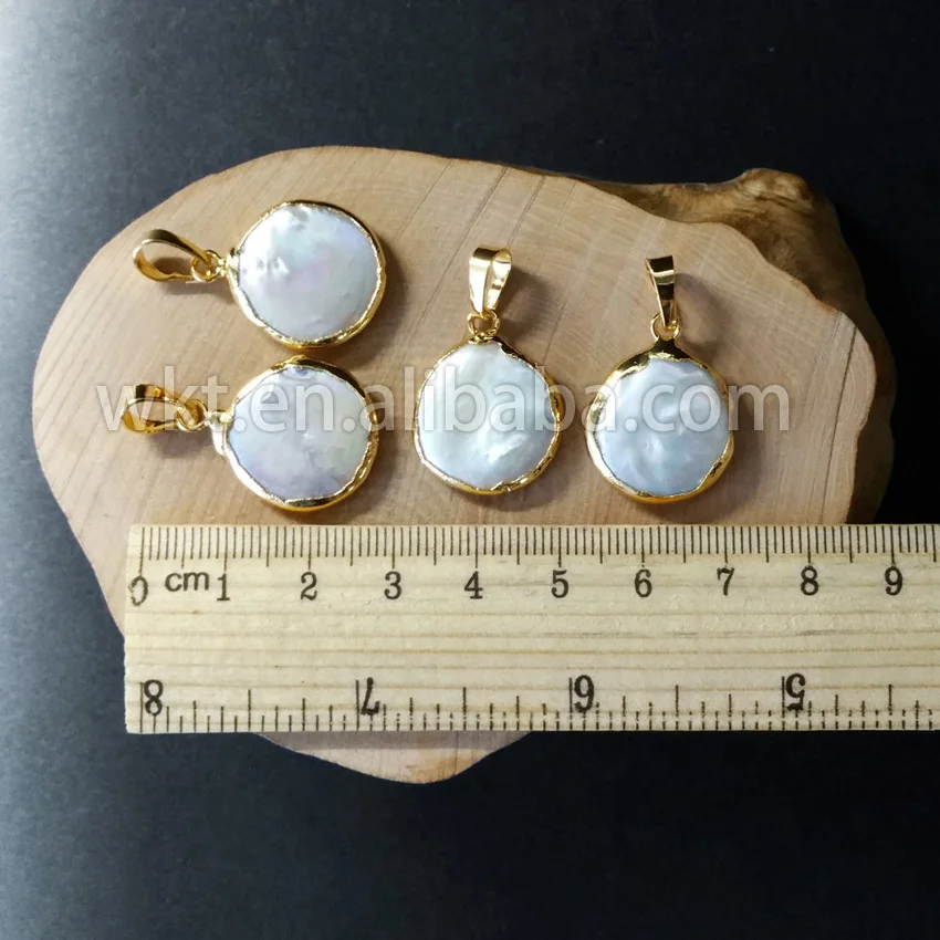 WT - P752 Okrúhly tvar sladkovodné perly prívesok veľkoobchod sladkovodné perly kameň prívesok prívesok perla dizajn pre ženy