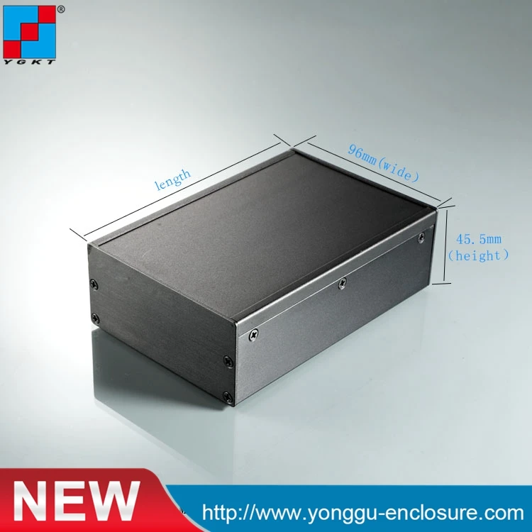 YGS-036 96*45.5-140mm (Vxš)-D) elektronické projektu lisovaných hliníkových krytov