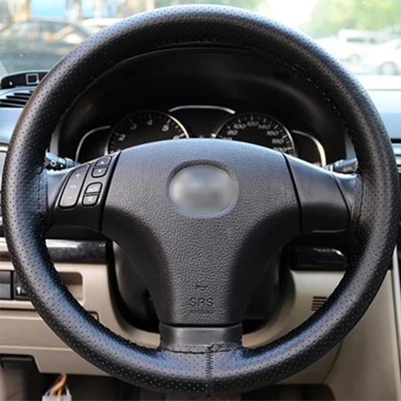ZD 38cm Volante Vozidla Vzťahuje na pravej Kože Ručné Šitie Pre Audi A4 B7 B5, A6 C6 O5 Honda Civic 2006-2011 Fit Dohodou CRV