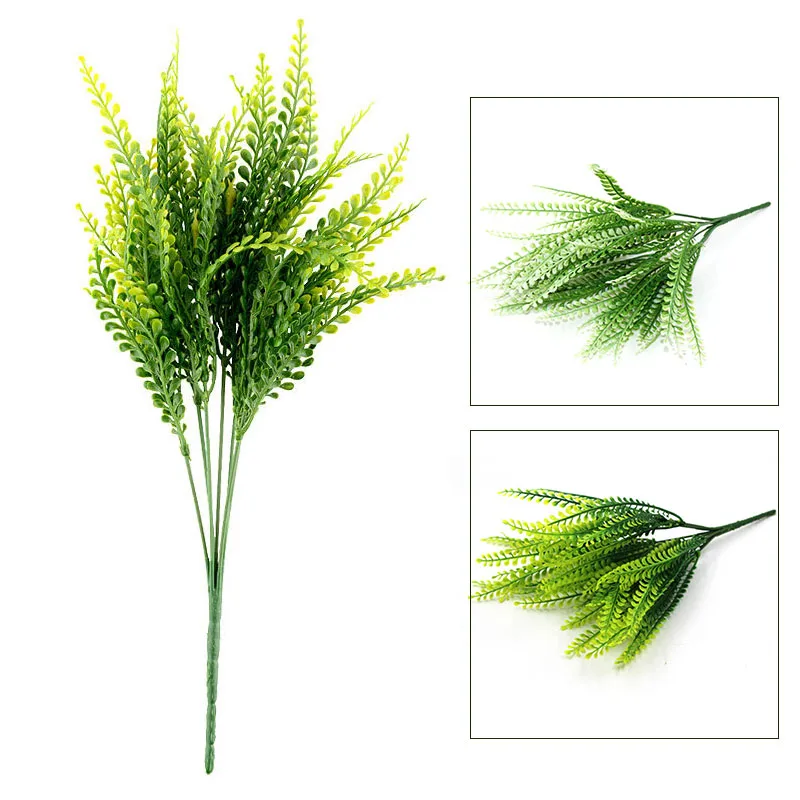 Zelená Rastlina Listy Trávy Dekoratívne Kvety, Umelé Kvety, Pre Domáce Dekorácie Umelej Tráve P20
