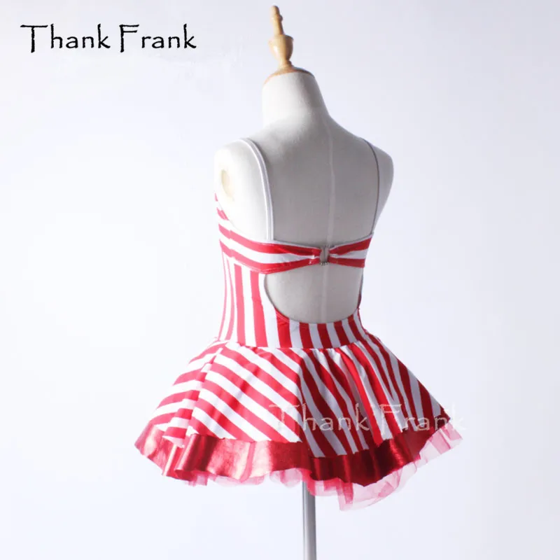 Ďakujeme, Že Frank Červené Pruhované Košieľka Balet Tutu Šaty Dievčatá Dospelých Naval Štýl Backless Tanečných Kostýmov, C361