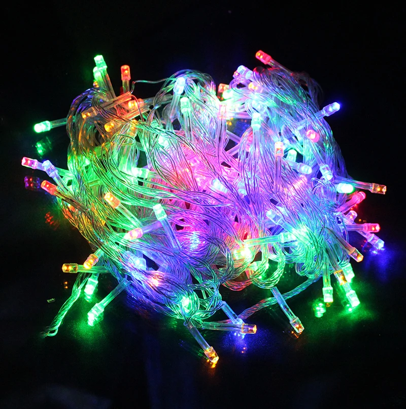 10m 100 led AC110V/220V Dovolenku svetlá LED Vianočné osvetlenie Svadby, Garden party Nový Rok dekorácie string svetlá