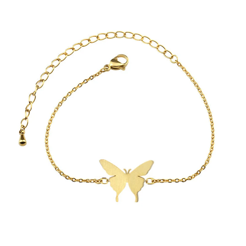 10pcs/veľa Pekná Mini Motýľ Náramky Pre Dievča Letné Šaty Príslušenstvo Zlato, Striebro Lady Zvierat Kúzlo Náramok Priateľstva