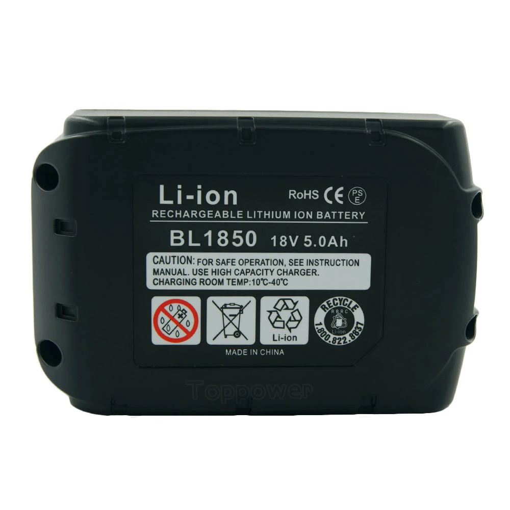 18V 5000mAh Náhradné Li-ion Nástroje Batérie pre Makita 5.0 A BL1850 LXT400 BL1840 194230-4 BL1830 Akumulátorové Vŕtačky