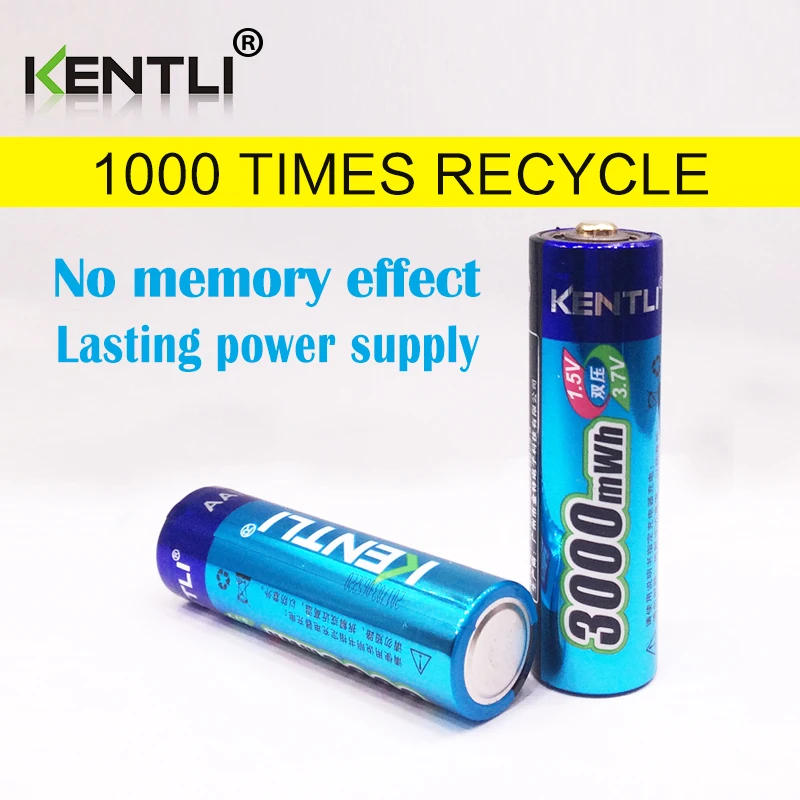 2 ks KENTLI 1,5 v 3000mWh Li-polymer li-ion batéria lítiová nabíjateľná AA batéria batterie + 2slots CU57 nabíjačky