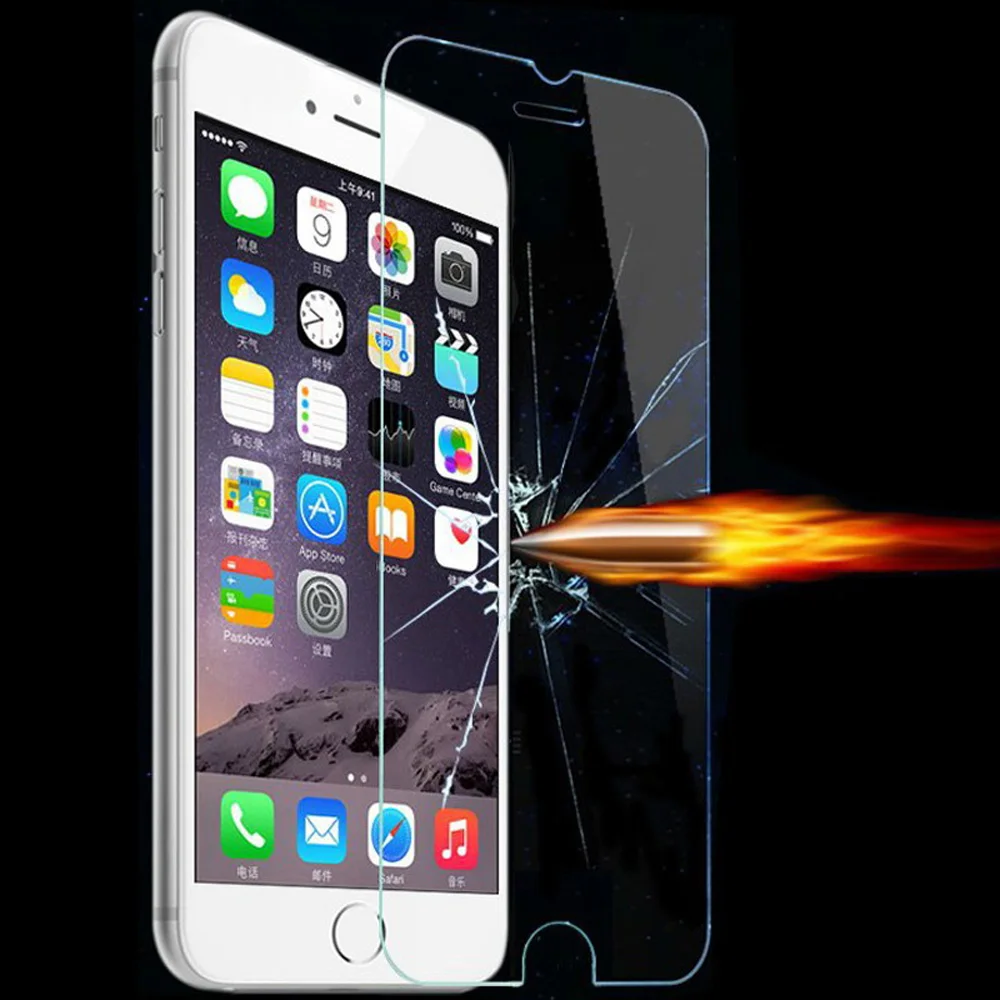2 KS Premium Tvrdeného Skla Screen Protector Pre Apple iPhone 4 4S 5 5S 5C SE 6 6S 6plus 7 7 Plus Ochranný Film Prípade
