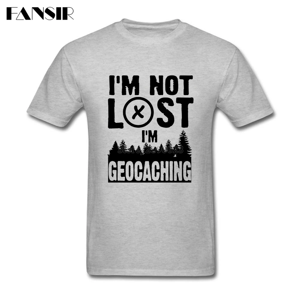 2017 Nové Letné T-shirt Mužov Chlapec Nie som Stratila som Geocaching Mužov Tričko Krátky Rukáv O Krk Chlapci Oblečenie
