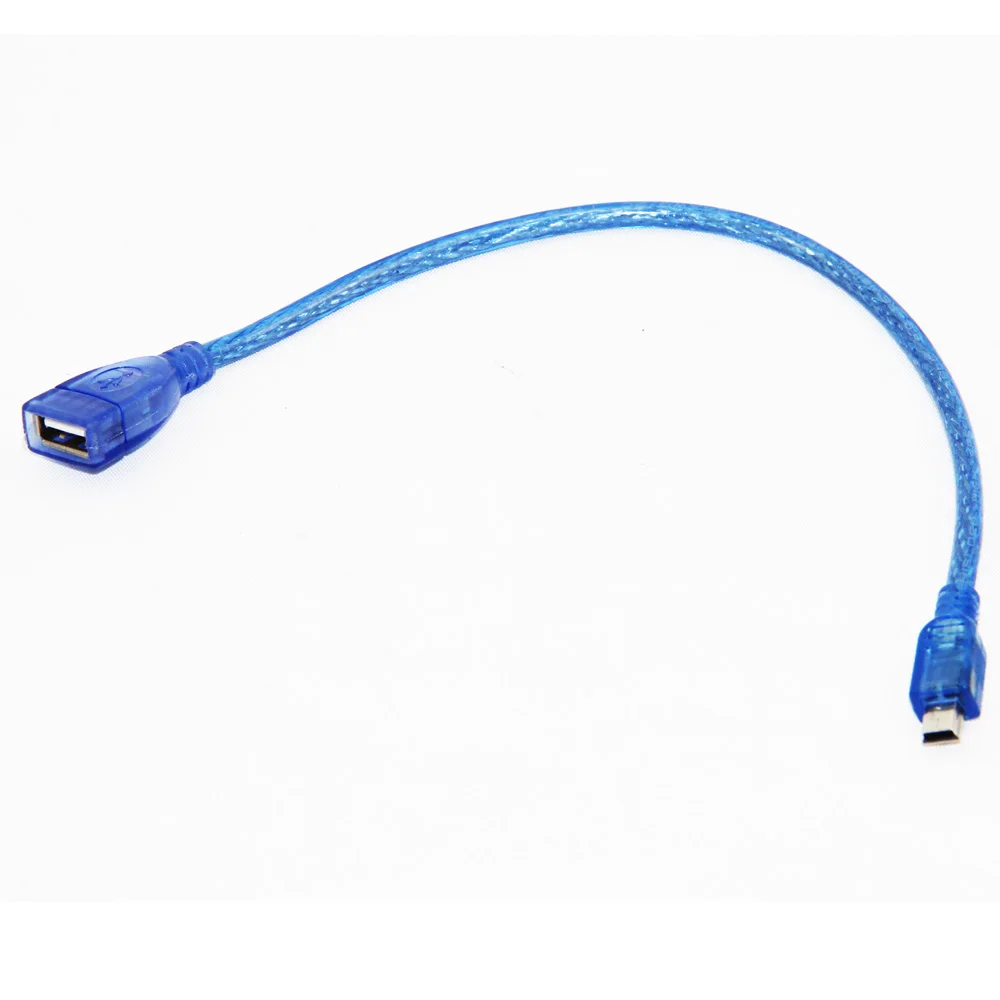 30 cm 50 cm Mini 5P OTG Mini 5P Samec na USB Samica Predlžovací Kábel M/F Dual Tienenie(Fólie+Opletené) a Vysokej Rýchlosti