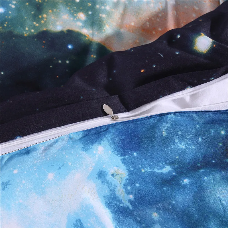 3d Galaxy posteľná bielizeň Stanovuje Jednotný Double Twin/Kráľovná 2ks/3ks/4pcs Obliečky Posteľná Bielizeň Vesmíru, vesmír Perinu Nastaviť