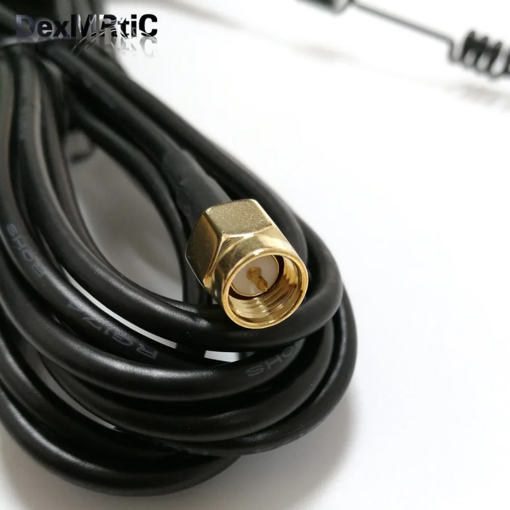 433Mhz 8dbi bulík antény 17 cm vysoká s 3meters predlžovací kábel SMA samec konektor