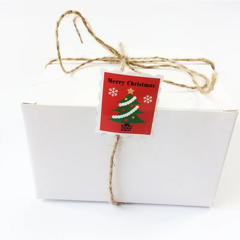 500 Ks/veľa Pečiatka Tvaru Tesnenia Nálepky, Štítok Vianočný Darček Decor Nálepky Pekáreň Cookie Balenie Vrece Papierové Tesnenie Labels