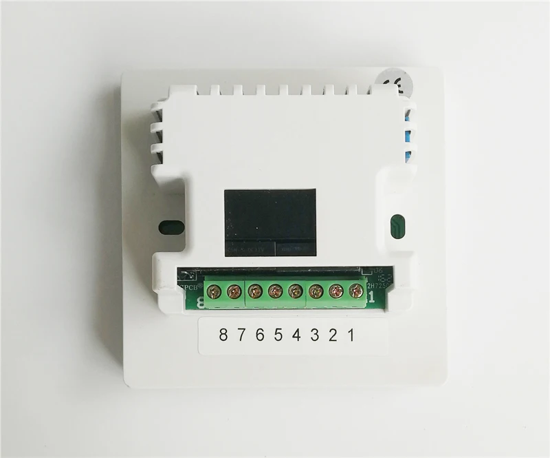 AC220V diaľkové ovládanie izbového termostatu, Veľké LCD obrazovke termostatu pre motorizovaných ventil alebo vzduchové klapky, 3 rýchlosti ventilátora