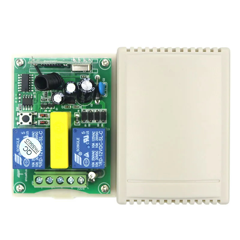 AC220V inteligentný digitálny RF diaľkové ovládanie prepnúť systém a 4pcs prijímač pre projekčné plátno/garážové brány/žalúzie