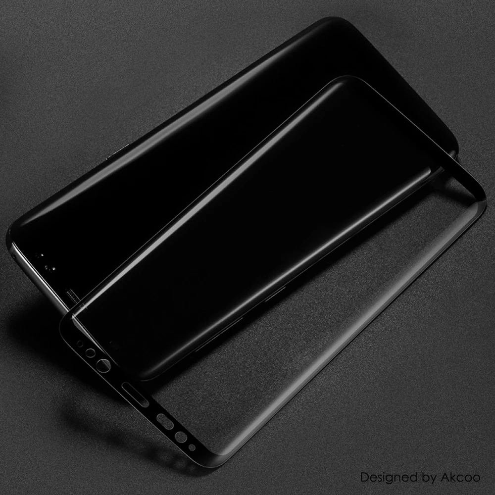 Akcoo Nové 3D Zakrivené Úplné Pokrytie Tvrdeného Skla Screen Protector Samsung Galaxy S8 S8 Plus Displej Ochranné Sklo
