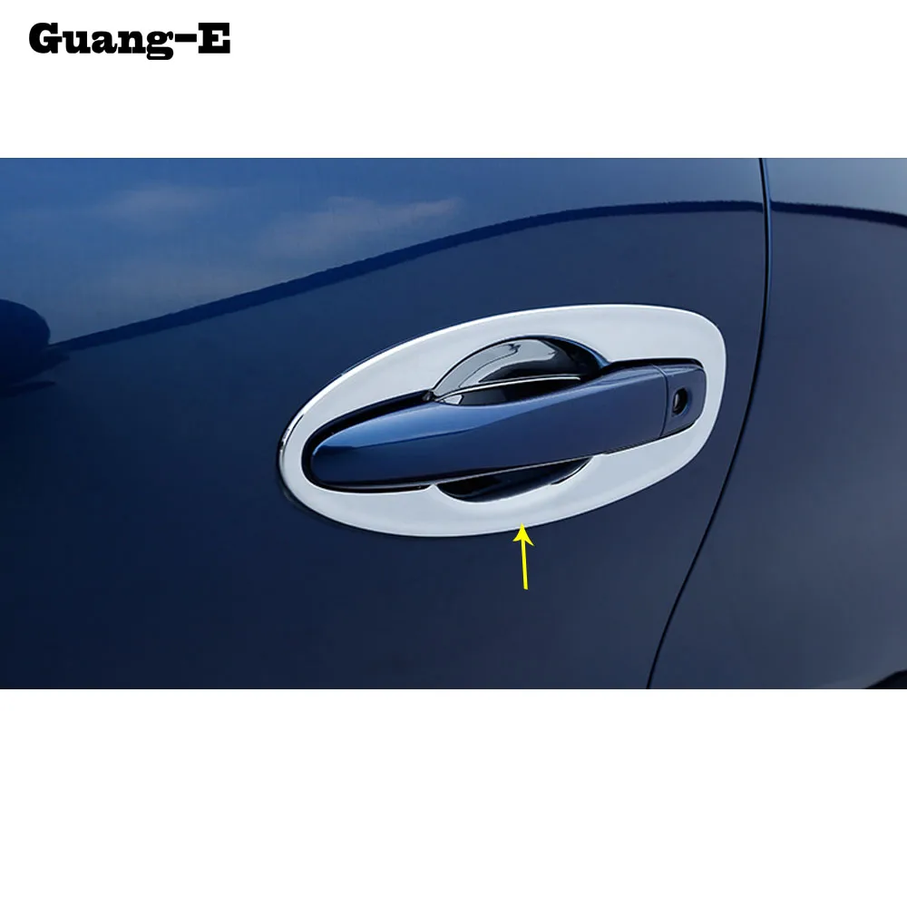 Auto tela, tvarovanie krytu detektora trim ABS chrome vonkajšie dvere stick misa na čítanie rám 8pcs Pre Renault Kadjar 2016 2017 2018