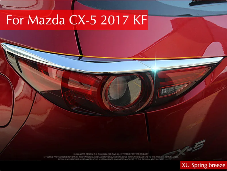 Auto Zadné Svetlo Lampy Obočie Obloha Kryt Dekorácie-Nálepky Čalúnenie Pás Auto Styling Pre Mazda CX5 CX-5 2017 2018 KF Sendan