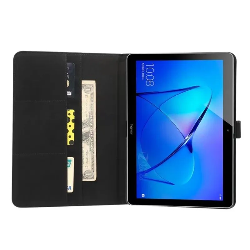 Business Smart Pre Huawei MediaPad T3 10 AGS-L09 AGS-L03 Hodváb Zrna PU Kožené Tablet Prípade kryt Na Huawei T3 10 9.6