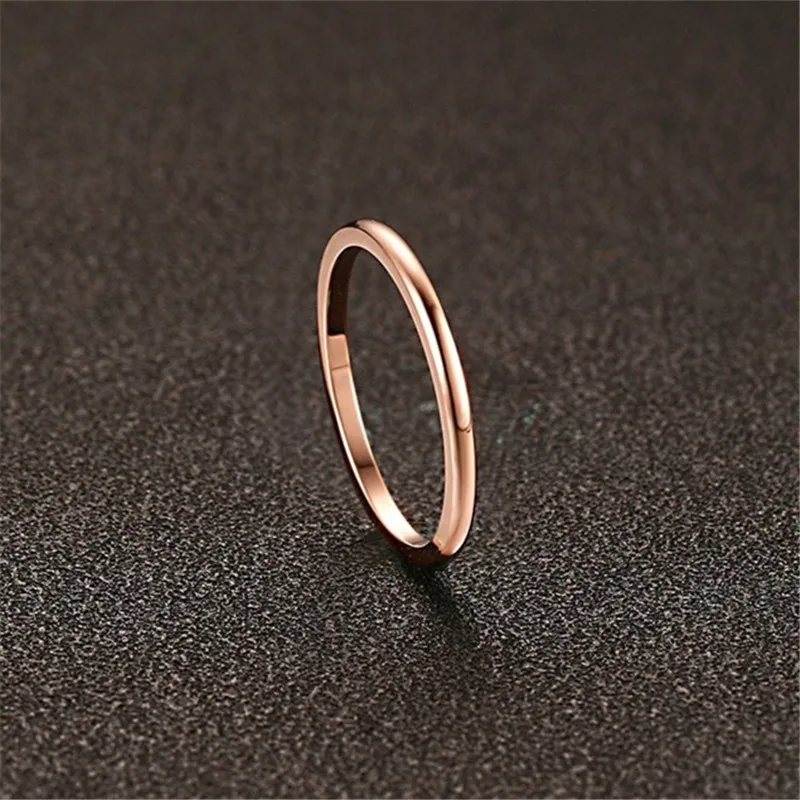 CC Jednoduché Prstene Pre Ženy Nehrdzavejúcej Ocele Rose Gold-Farba Krúžok Módne Šperky, Svadobné Svadobné Zásnubný Prsteň Drop Shipping CC944