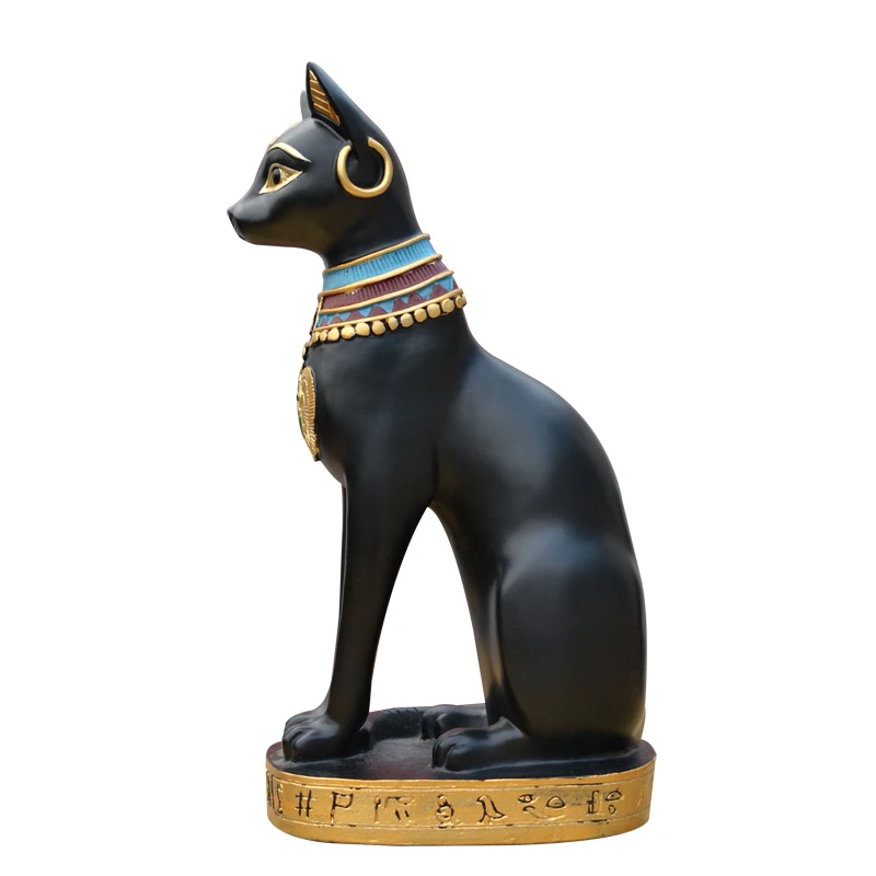 Domov obývacia izba TV víno kabinet dekorácie feng shui nábytok starovekých Egyptských mačka boha nového domu Šťastie Mačka Dekorácie