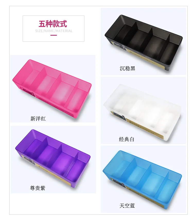 Falošných Rias Úložný Box make-up Kit Set Mihalnice Rozšírenie Prípade Organizátor Comestics Nástroj Plastové 26,7 cm x 11.5 cm x 6,5 cm