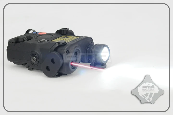 FMA PEQ LA5 Upgrade Verzia LED Biele svetlo, + Červený laser s IR Šošovky Horák, Camping pre Prilba Lov TB0072/TB0074/TB0076