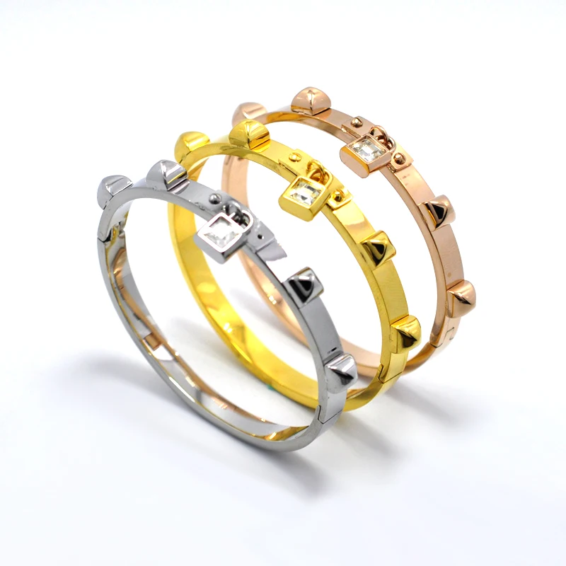 FYSARA Zlata-Farebná Zámok Náramok Bangles Láska, Milenec, Šperky Pár Módnych Romantický Dizajn Úplné Krištáľový Náramok Zámok Ženy