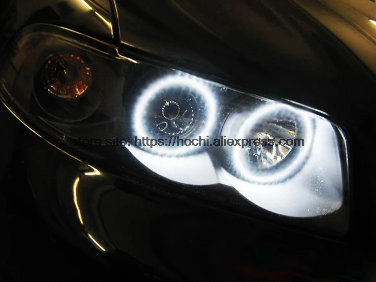 HochiTech Ultra svetlé biela SMD LED angel eyes 2000L 12V halo krúžkov daytiem beží DRL svetlo pre audi A4 B6 rokov 2000-2006