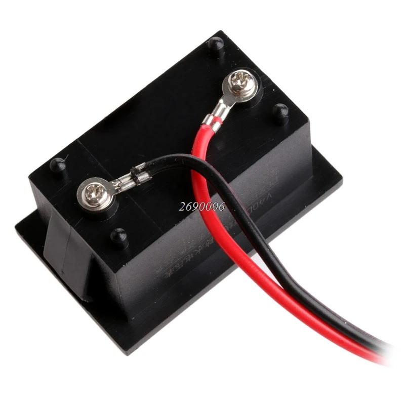 Hot Predaj Nepremokavé stavu Batérie DC 2.5-30V Auto Auto Rozchod Digitálny Voltmeter LED Červená