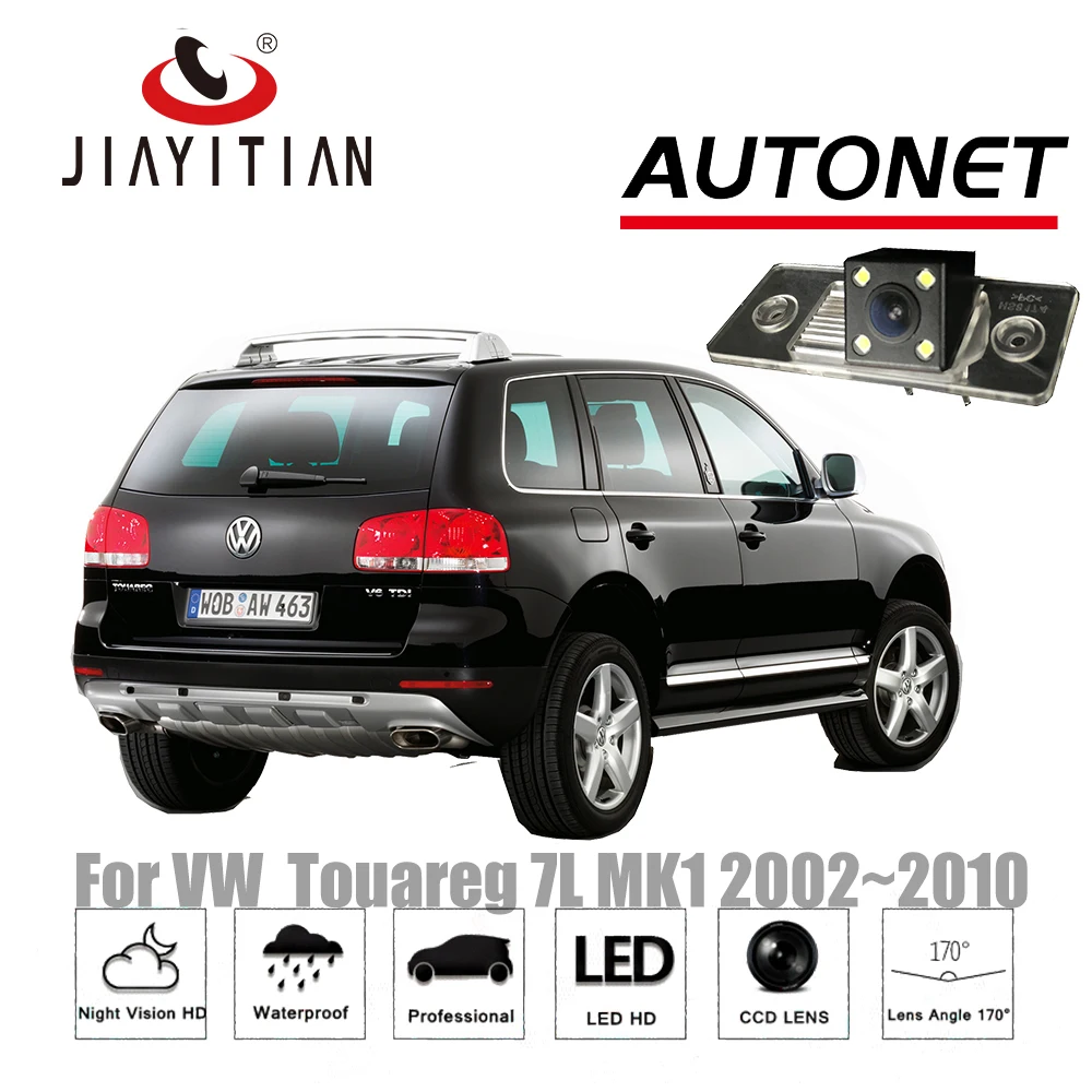 JIAYITIAN parkovacia Kamera Pre Volkswagen VW Touareg 7L 2002~2010 MK1 CCD, Nočné Videnie Zadnej strane Fotoaparátu Záložný fotoaparát