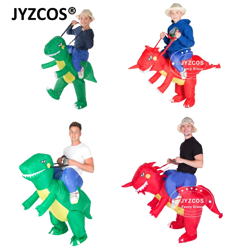 JYZCOS Nafukovacie Dinosaura Kostým Deti, Dospelých Vyhodiť T-Rex Jednorožec Kovboj Sumo Zápasník Oblečenie Cosplay Purim Halloween Karneval