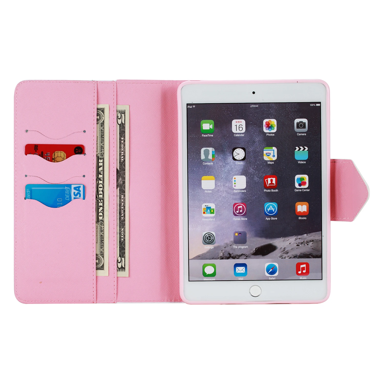 Kryt Pre iPad Mini 123,PU Kožené Smart Stand Shell Tablet Case For iPad mini 1 mini 2 mini 3 s Auto Wake Up/Sleep