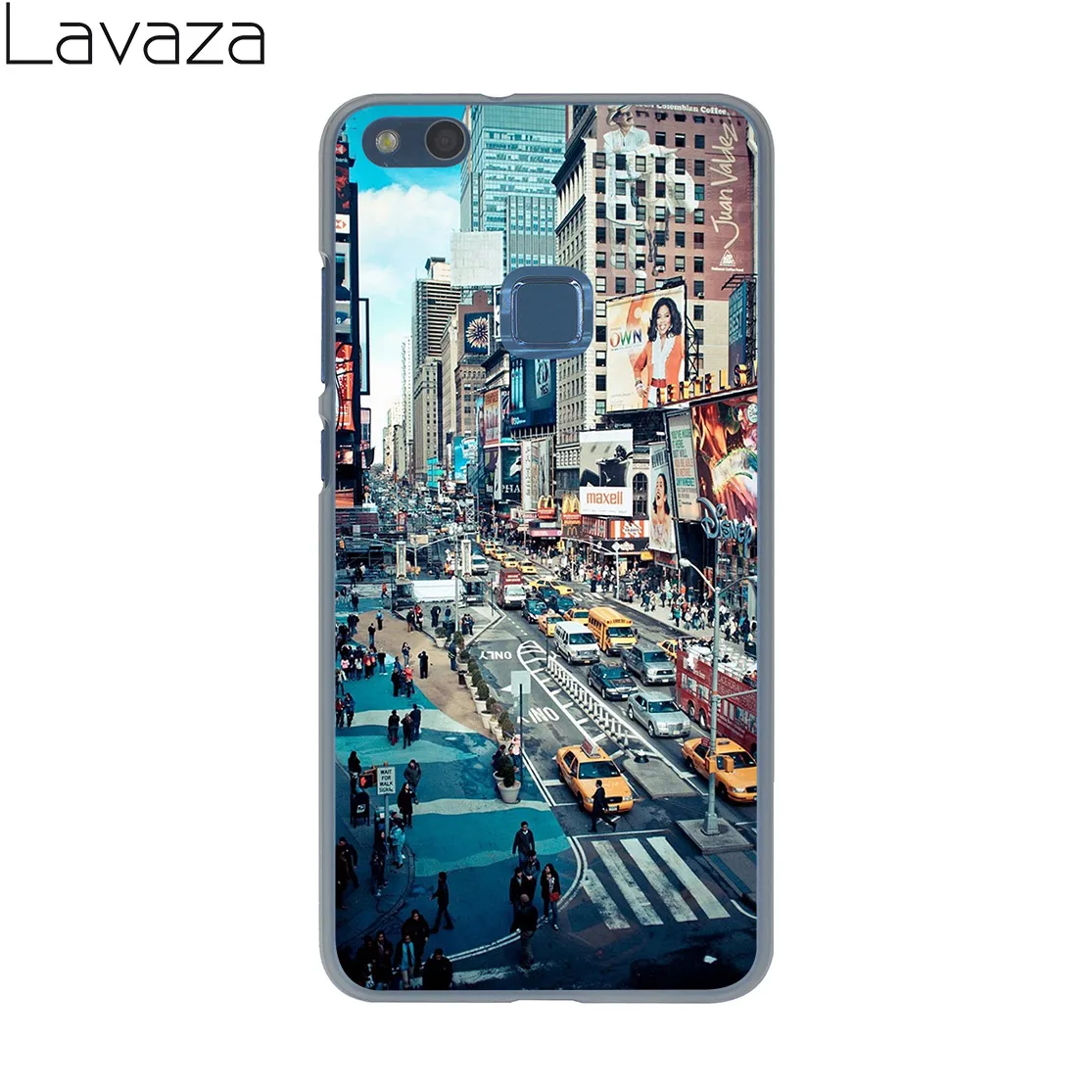 Lavaza New York City Times Square Krásne Pevný Kryt puzdro pre Huawei P9 P10 Lite Plus P8 P7 G7 Česť 8 Lite 7 6 4C 4X