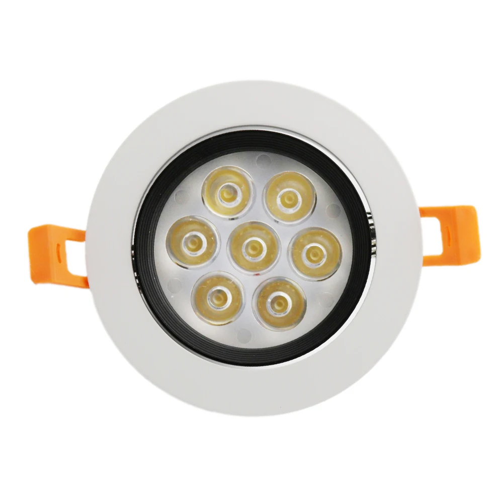 LED Stropné svietidlo Zapustené Bodové svetlo 7W Kúpeľňa Svetlo Vnútorné Osvetlenie LED Reflektor, Strop downlight 85-265V Teplá/studená biela