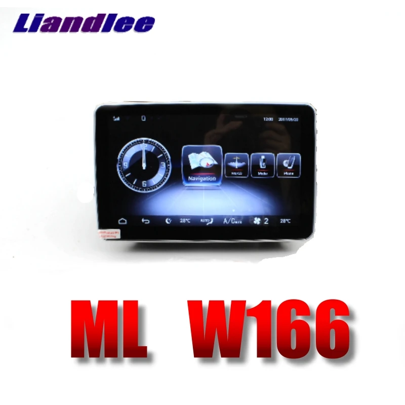 Liandlee Auto Multimediálny Prehrávač NAVI Pre Mercedes-Benz MB ML GLE M Trieda W166 2011~ 2017 Auto Rádio Stereo GPS Navigácie