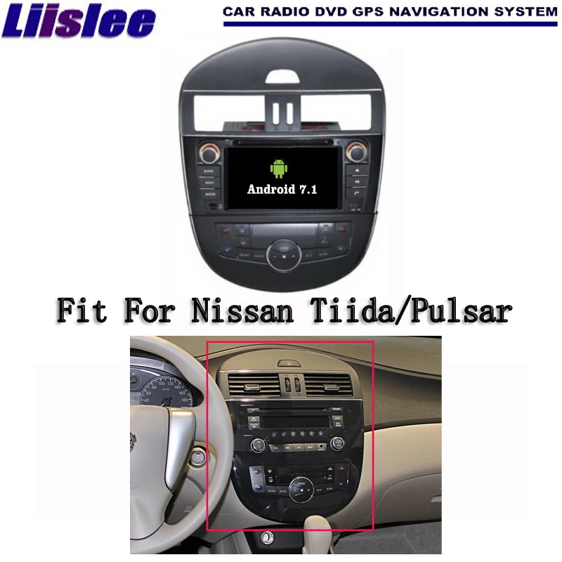 Liislee Android 7.1 2G RAM Pre Nissan Tiida / Pulsar autorádio, Audio, Video, Multimediálne DVD Prehrávač, WIFI DVR GPS Navigačné tlačidlo Navi