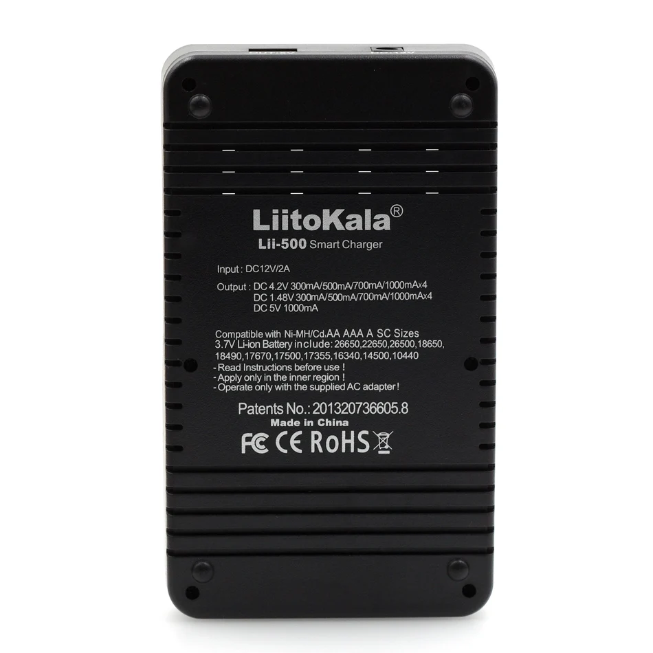 Liitokala lii500 LCD 3,7 V / 1.2 V AA / AAA 18650/26650/21700/16340/14500/10440/18500 NiMH, Li-Ion Batéria Inteligentné Nabíjačky