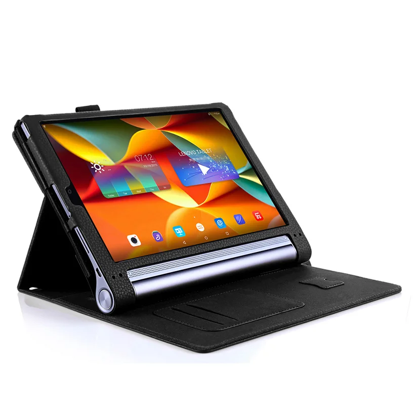 Luxusné PU Kožené JOGY Tab 3 plus Prípade Lenovo Yoga Karta 3 Pro 10 X90 YT3-X90F/X90L Smart puzdro na Tablet Strane Držiaka Funda
