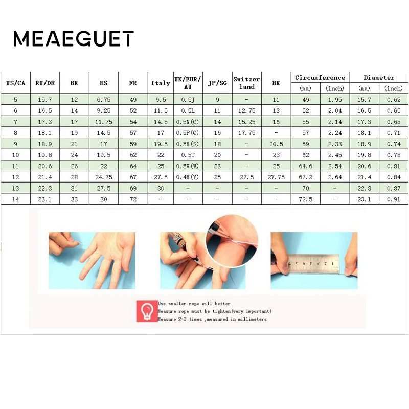 Meaeguet Classic Strieborná Farba Milovníka Snubné Prstene 316L Nerezovej Ocele CZ Krúžok Šperky, Snubné prstene Zásnubné