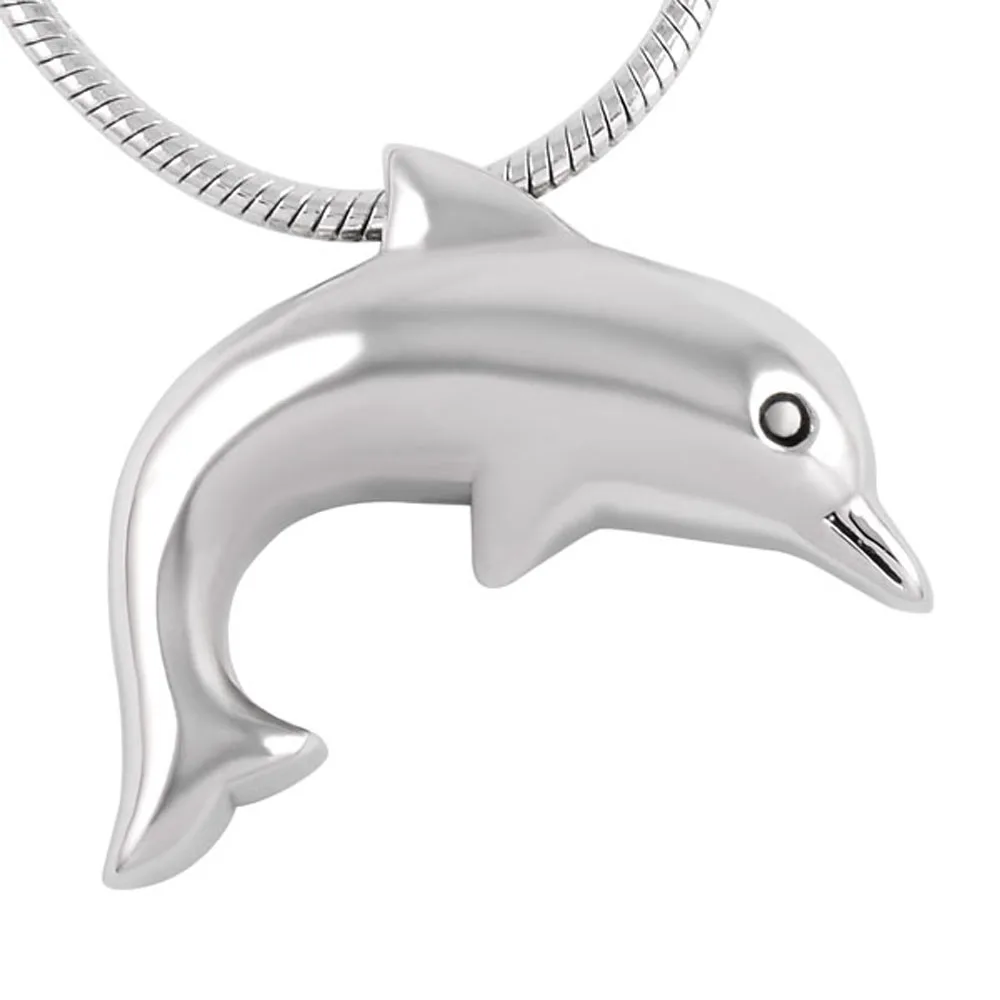 MJD8400 Nerez Hladký Dolphin Kúzlo Pamätník Urč Prívesok Náhrdelník Kremácie Šperky s vyplniť auta