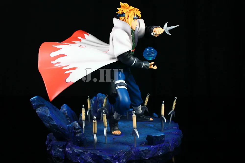 MODEL FANÚŠIKOV Anime Naruto 32 cm Namikaze Minato Živice GK PVC Akcie Obrázok Modelu Socha Vysoká Kvalita