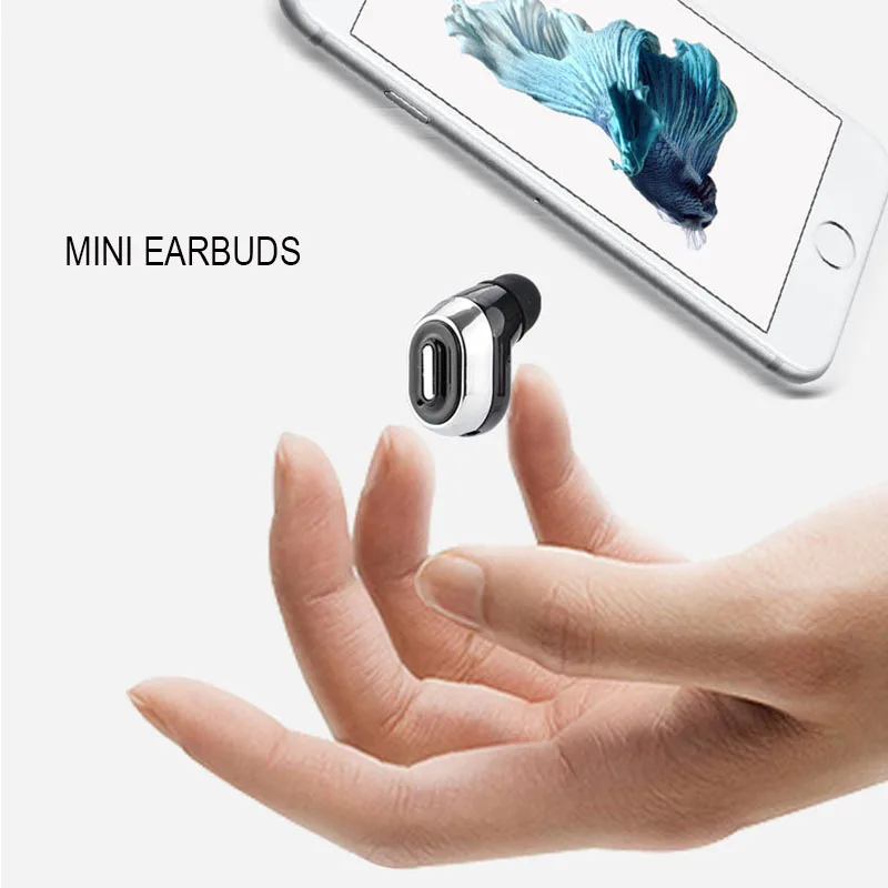 Newrixing MINI Bluetooth Bezdrôtové Slúchadlá Šport Beh Stereo Neviditeľné Slúchadlá S Mikrofónom Slúchadlá Slúchadlá Pre iPhone