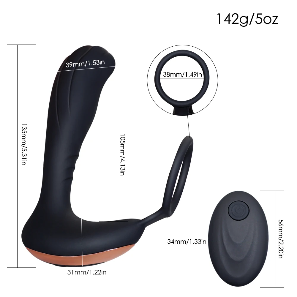 Nové Diaľkové Ovládanie Prostaty Masér USB Nabíjanie Strapon pre Mužov Análny Vibrátor Sexuálne Hračky pre Mužov Análny Zástrčky Produkty