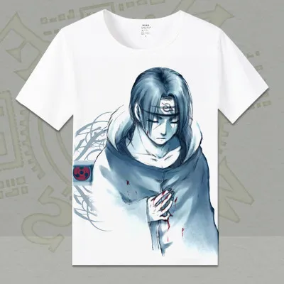Nové Naruto t-shirt Sasuke Uchiha Muži t-shirt Ženy OotutukiHagoromo Voľné terylene Krátke rukáv Tees topy