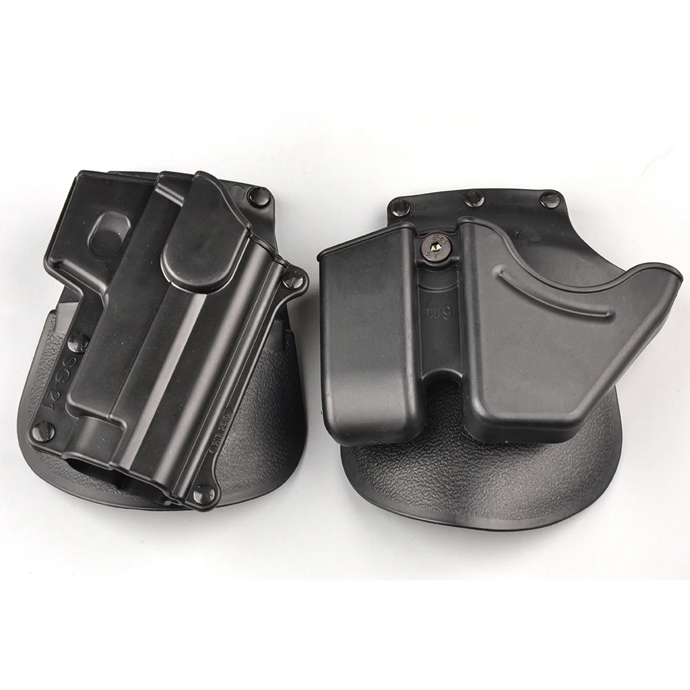 Pravou Rukou Pádlo Závesu Časopisov CU9 Black Handcuff Závesu Pištole Puzdro pre Outdoor, Lov Airsoftové zbrane Príslušenstvo