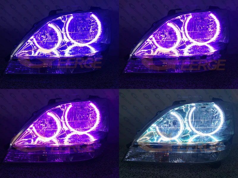 Pre Lexus RX300 RX 300 1999 2000 2001 2002 2003 svetlometu Vynikajúce Multi-Farba Ultra jasné osvetlenie RGB LED Angel Eyes auta