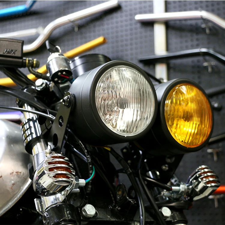 Sansour Motocykel Twin Vládca Motocykel Svetlometu Dual Streetfighter Cafe Racer Vlastné Pre Suzuki pre Harley Atď